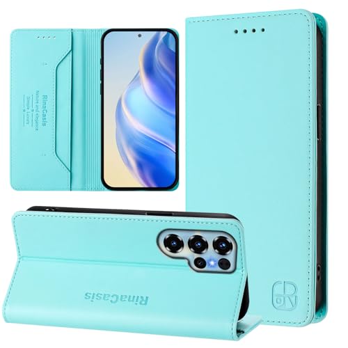 �Ή��@�� for Doogee Note 56X / Note 56X Pro �t���b�v�L�b�N�X�^���h�t���}�O�l�b�g�X�i�b�v���E�H���b�g�^�ی�P�[�X MintGreen