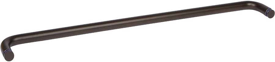 Rockwell Security Mont Hard Single Sided Towel Bar 18 Inch Glass Antique Black Finish for Commercial and Residential Frameless Heavy Glass Shower Doors