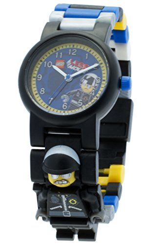 LEGO Movie Bad Cop minifigure link watch children's quartz Watch with blue Dial analogue Display and multicolour plastic Bracelet 9009983