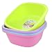 Anbers 12-Quart Dish Pan / Wash Basin, 13" x 13" x 5.12", Set of 4