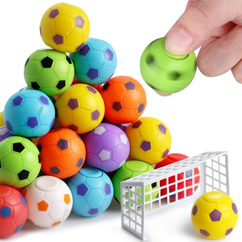LOVESTOWN 32 PCS Fidget Spinners Soccer Ball Toys for Kids Party Favors