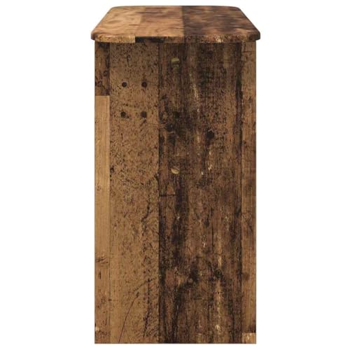 Aparador para sofá de madera vieja con diseño moderno y estructura robusta 7
