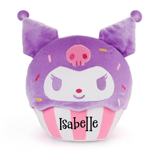 Hello Kitty Kuromi Cupcake Plush - Personalized Officially Licensed Sanrio 8 Inch Premium Stuffed Animal Toy with Custom Name