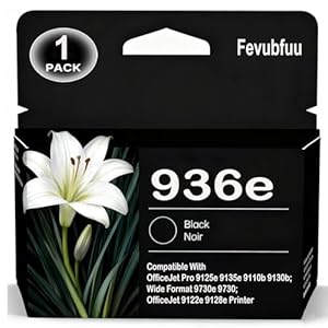 Cartucho de tinta 936XL 936e para impresora HP compatible con cartuchos de tinta HP 936 936E 936XL 9125e 9120e para impresoras Officejet Pro 9125e 9120e 9730e 9135e 9130e 1BK