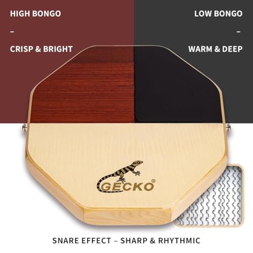 Cajon Drum, GECKO Mini Cajon Protable Hand Percussion Instrument (with strap) by Gecko - Image 6