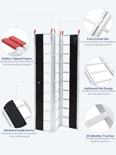 Rampa Plegable de Aluminio 85" x 54" Carga 1500 lb miniatura 5