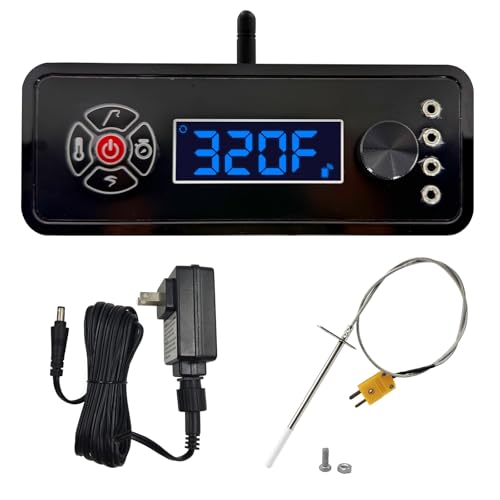 Smart WiFi Control Panel Replacement Kit for Masterbuilt Gravity Series 560/800/1050 Digital Charcoal Grill Includes WiFi Controller Extended Grill RTD Probe & 12V 1.5A Splashproof Power Adapter