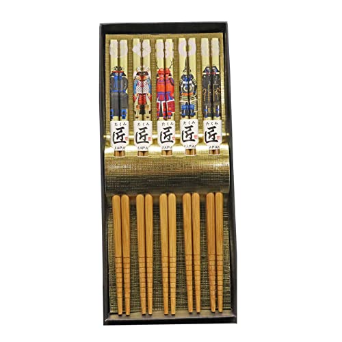 キャッスルエンタープライズ(Castle Enterprise) 日本のおみやげ 手作り 戦国武将 竹箸(5膳入り)
