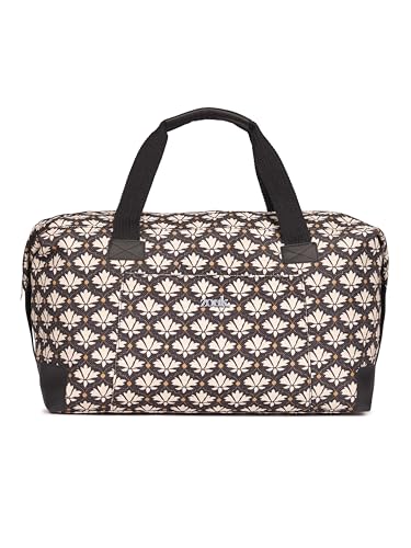 Image of ZOUK Collapsible Duffle Bag for Men and Women | Lightweight Foldable Travel Duffel Bag | Vegan Leather & Handcrafted Fabric | Water-Resistant Lining | 33L Weekend & Short Trip Bag | Bidri Kaiser
