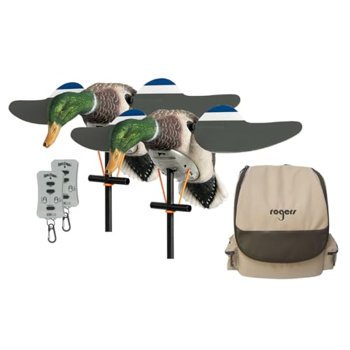 Lucky Duck Twin Pack 2.0 Mallard Spinning Wing Duck Decoys