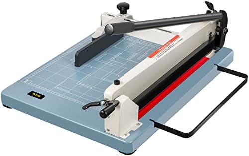 VEVOR Industrial Paper Cutter A3 Heavy Duty Paper Cutter 17 Inch Paper Cutter Heavy Duty 500 Sheets Paper Guillotine with Clear Cutting Guide Grids for Offices, Schools, Businesses and Printing Shops