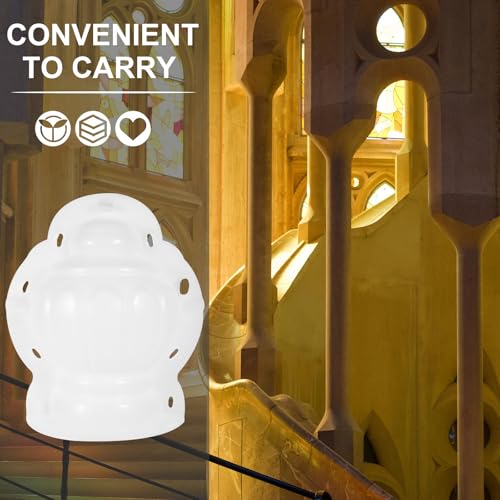 Molde de columna romana STOBAZA de plástico blanco para hormigón y decoración de parques 6