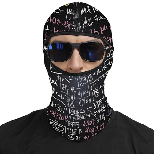 Balaclava con fórmula matemática para hombres y mujeres, máscara térmica para la cara para clima frío, equipo para motocicleta, máscara de esquí para invierno para mujeres y hombres miniatura 3