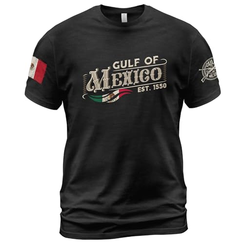 Gulf of Mexico T Shirt with Mexican Flag, Mexico Shirts, Political Tshirts, Patriotic Shirts