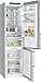 SIEMENS KG39NAIAU, iQ500, Freistehende Kühl-Gefrier-Kombination, Gefrierbereich unten, 363 l, Total noFrost, hyperFresh, extrem leise, LED Beleuchtung, 203 x 60 cm, Gebürsteter Stahl AntiFingerprint