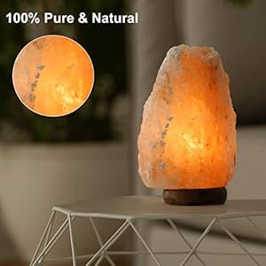   FANHAO-USB-Himalayan-Salt-Lamp-with-8-Colors-Changing-Natural-Crystal-Salt-Rock-Lamp-Table-Lamps-for-Gifts-Home-Decor-Hand-Carved-LED-Bulb-and-Real-Rubber-Wood-Base