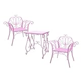 une table, deux chaises : cet ensemble table et chaises de jardin d'extérieur est livré avec une table élégante et deux chaises confortables, offrant une solution d'assise parfaite pour votre espace extérieur.