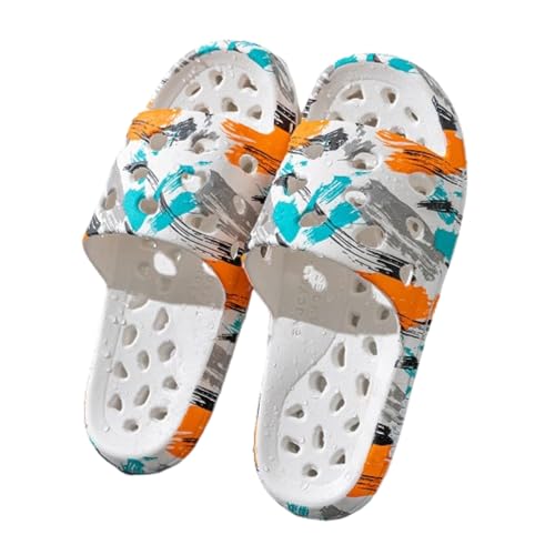 Premium Comfort Graffiti Clog Flip Flops For Women Yoga Mat Thong Sandals Slides Summer Slippers Indoor Outdoor Footwear