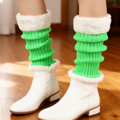 Image of 2 Pcs Leg Warmers Y2k, Leg Warmers, Y2k Accessories, Cute Kawaii Cream Legwarmers for Women Winter