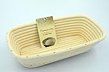 Masterproofing Rectangle Banneton Proofing Basket(1000g dough)-- 12-inch by 5-inch