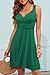 YUTILA Sommerkleid Damen V-Ausschnitt Ärmelloses Kleider Midi Blumenmuster Leicht Kleid Strandkleid