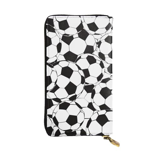 Porte-monnaie de voyage football en cuir pour femme idéal pour smartphone