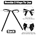 Anwyll Twist Tie Bows 5x7Inch - 30Pcs Premade Black Gift Bow for Cake Gift Wrapping Balloon Craft Treat Bag Black Satin Ribbon Bows for Wedding Baby Shower Birthday Party Halloween Christmas Decor