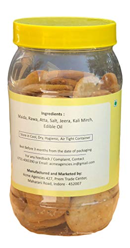 Image of Jyoti Ben's Namkeen - Gujrati Mathri (papdi) Pack of 2