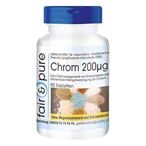 Chroom tabletten 200mcg – chroompicolinaat – vegan – gistvrij – zonder magnesiumstearaat – 90 tabletten