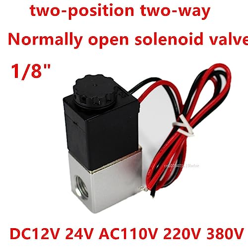 Électrovanne en laiton 1/8 12V normalement ouverte pour compresseur d'air