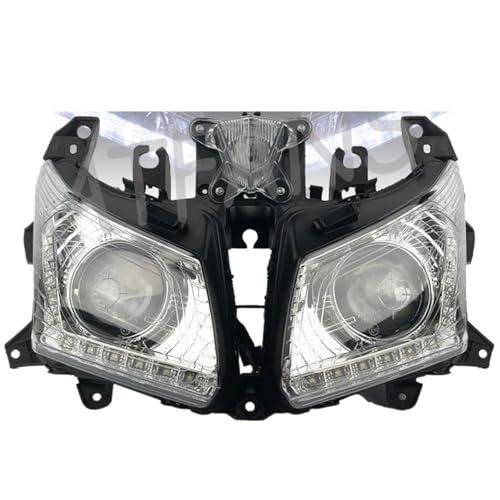 ONETREND Faro Motocicleta Para XP Para T-MAX 530 Para T-Max530 2012 2013 2014 Conjunto De Faro Delantero Motocicleta Faro Delantero E-Mark Headlight Moto(With L*ED Strip)