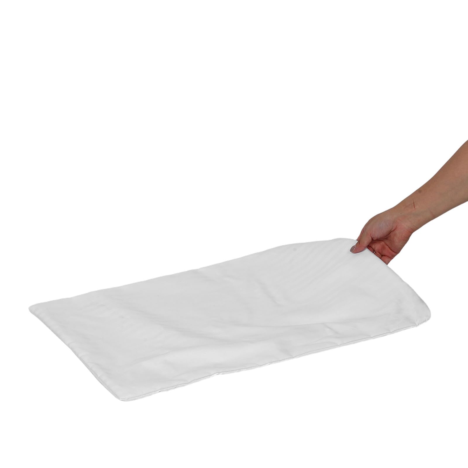 minkissy 10 Unidades Protector de Almohada Blanco para SPA y Sala de Estar, Tejido de Fibra Química Transpirable, Funda Decorativa Cremallera Silenciosa y Lavable a Máquina, Adecuado para