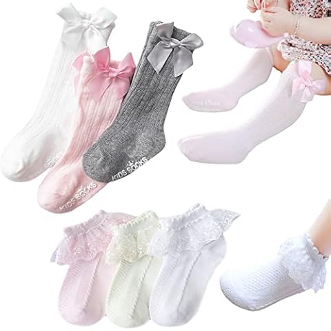 Cysocool Assorted Baby Girls Frilly Lace Socks Cover