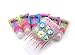 mofa Jelly Butter Cream 50g 6PCS Gradual Change Cream Adhesive,Faux Simulation Fake Whipped Cream Glues Set,Crystal Cream Adhesive with 14 Nozzle