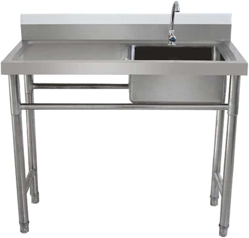 ZCZZ Lavabo de Cocina Comercial de Acero Inoxidable con Mesa de Trabajo higiénico Robusto para ZCZZ Lavabo de Cocina Comercial de Acero Inoxidable con Mesa de Trabajo higiénico Robusto para