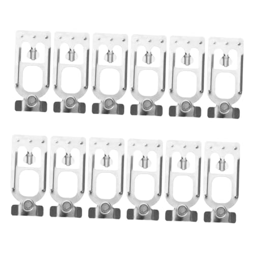 DOITOOL 12 pièces Clips de Sécurité pour Rayonnage Palette Goupilles Robustes Antidérapantes Connecteurs pour Systèmes de Stockage Industriel