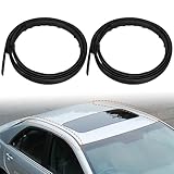 LoloWheat 1 Pair Molding Side Left and Right Side Compatible with Toyota Camry 2007-2011 Replaces 75555-06030 75556-06030 Roof Drip Molding Strips