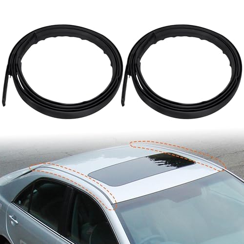 LoloWheat 1 Pair Molding Side Left and Right Side Compatible with Toyota Camry 2007-2011 Replaces 75555-06030 75556-06030 Roof Drip Molding Strips