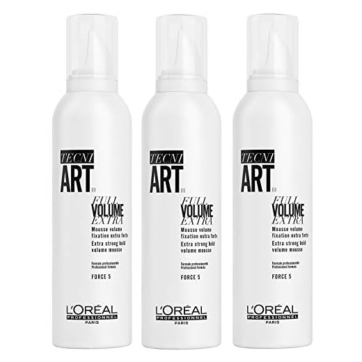 3er Force 5 Mousse Loreal Professionnel Tecni Art Full Volume Extra 250 ml