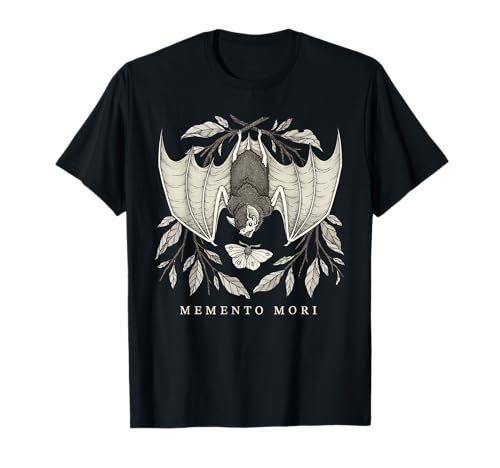 MEMENTO MORI Bat Moth Gothic Occult Witchcraft Dark Academia T-Shirt