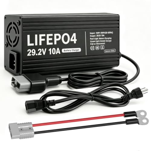 HERISKEER 24V 10A Lithium Battery Charger 29.2V LiFePO4