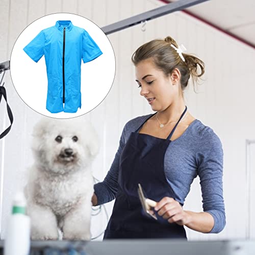 Hemobllo Dog Grooming Tunic Women Pet Grooming Smock - Image 4