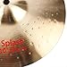 MK10-inch Splash Cymbal B20 Bronze Handcrafted Golden Practice Drum Cymbal Suitable for Drum Sets