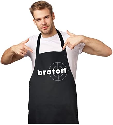 GRILLHIT X Grillschürze, Schürze schwarz: Bratort - Geschenk für Männer