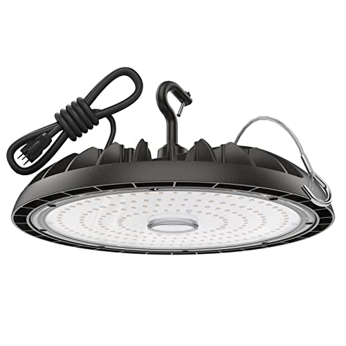 DEMILARE Led High Bay Light 150W, 5000K Bright High Bay Led Lights 22500LM, Durable UFO Bay Lighting (150LM/W) for Workshop, Garage, Barn