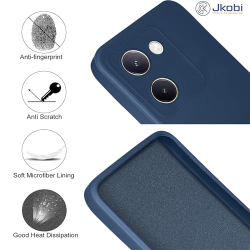 Image of Jkobi Back Cover Case for Vivo Y300 Plus (Matte Finish Silicone with Inside Fiber Cloth)