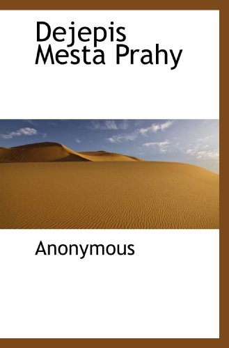 livre Dejepis Mesta Prahy