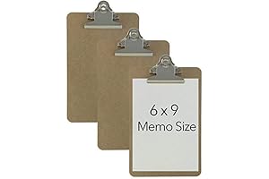 Trade Quest Memo Size 6'' x 9'' Clipboards