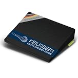 Beautissu Sitz Keilkissen formstabil Anti-Rutsch Bezug Waschbar & Reißverschluss – Ergonomisches Sitzkissen Keilkissen für Stuhl Home Office Bürostuhl Stuhlkissen Büro Schwarz – BeauErgo