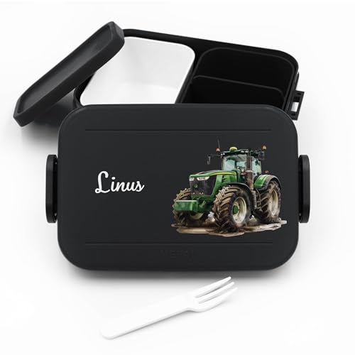 Bento Box für Mepal Vesperdose Kinder Traktor - Lunchbox Kinder mit Trennwand Name, Kindergarten, Schule - Alles für den Schulanfang - Personalisierte Brotdose Traktor Junge - Brotdose mit Namen Bento Box für Mepal Vesperdose Kinder Traktor - Lunchbox Kinder mit Trennwand Name, Kindergarten, Schule - Alles für den Schulanfang - Personalisierte Brotdose Traktor Junge - Brotdose mit Namen